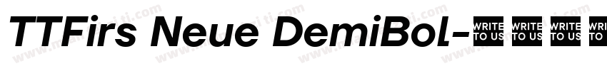 TTFirs Neue DemiBol字体转换